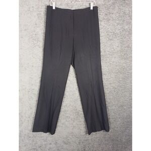 Escada Wool Trousers‎ Womens 40 Black Straight Career Office Dress Pants